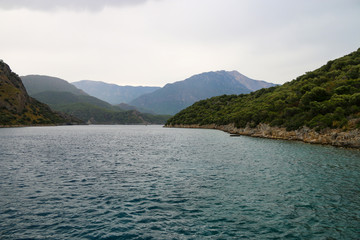 view of the sea and mountains &ndash; Fethiye &ouml;l&uuml;deniz yatch tour