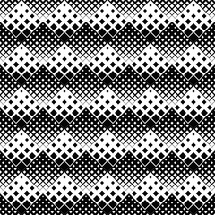 Seamless abstract geometrical square pattern background design - monochrome vector illustration