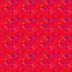 Fototapeta premium Seamless diagonal square pattern background - geometrical abstract red vector graphic