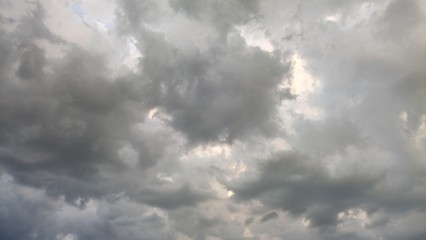 Clouds Right Before A Thunderstorm