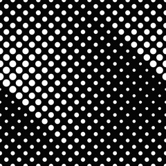 Black and white geometrical dot pattern background - abstract vector graphic design