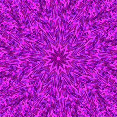 Dynamic geometrical radial tiled pattern background - circular colorful hypnotic abstract floral vector graphic design with curved shapes