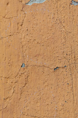Old Weathered Brown Painted Cracked Concrete Wall Texture