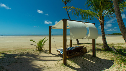 Chairs at fifth beach in Morro de São Paulo