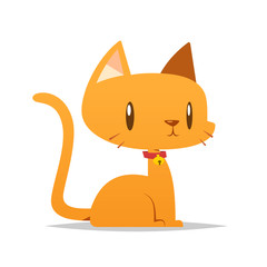 Cartoon cat vector isolated illustration