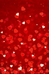 Red Abstract Valentines Day Background