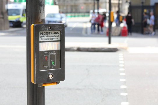 Pedestrian Crossing Button London UK