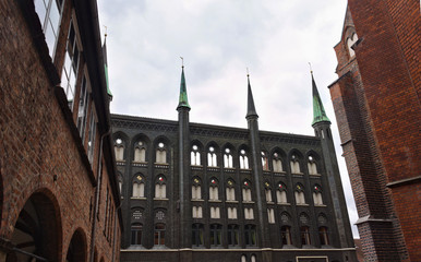 town hall - from patio - Luebeck