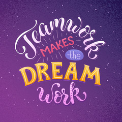 Teamwork Letting Poster