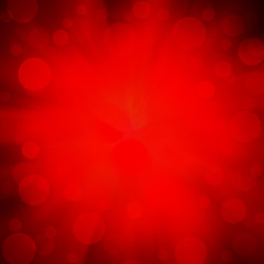 Red Defocused Lights Abstract Background