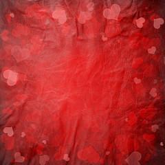 Red Abstract Heart Background - Valentines Day