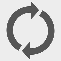Round arrow icon, reload vector illustration. Eps 10