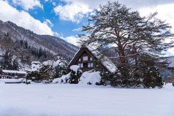 The village of Shirakawa-go and Houses of Gassho-zukuri in Japan, UNESCO world heritage.