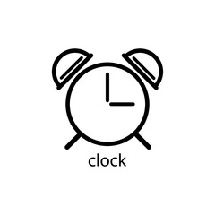 thin line icons for Clock,vector illustration