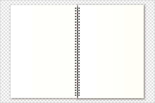 White Blank Spiral Notebook Mockup, Notebook, Spiral, Book PNG Transparent  Image and Clipart for Free Download