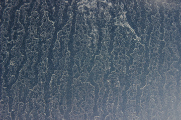 stains of dirt on the glass