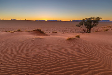 Fototapeta na wymiar On the dune after sunset