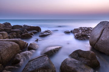 Sunset at the sea, Rayong, Thailand