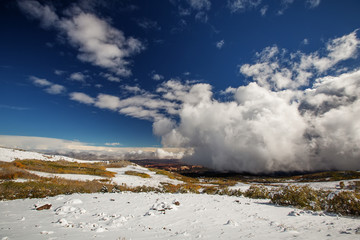 Beautiful autumn landscape in the mountains