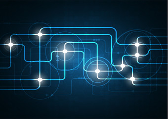 High tech technology geometric