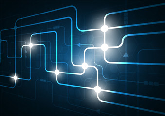 High tech technology geometric