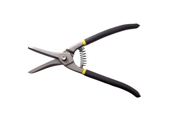 close up fo wire cutter on white background