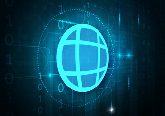 High tech technology geometric