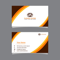 Fototapeta premium Abstract business card template. Modern vector design
