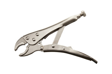 Locking Pliers on white background