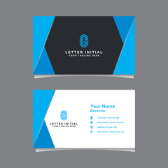Abstract business card template. Modern vector design