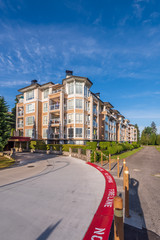 Modern Apartment Buildings in Vancouver, British Columbia, Canada.