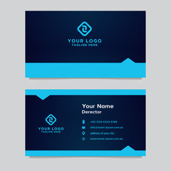 Abstract business card template. Modern vector design