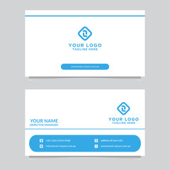 Abstract business card template. Modern vector design