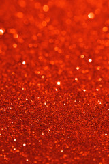 Orange Glitter Festive Background