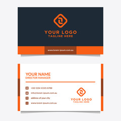 Abstract business card template. Modern vector design