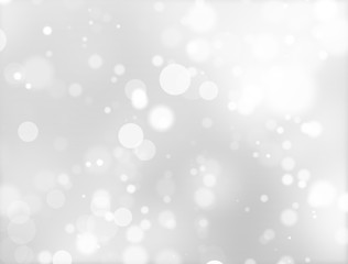White Bokeh Lights Abstract Background