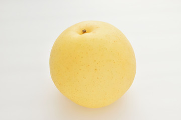 Asian pear on white background