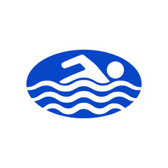 swimming icon. Logo element illustration. swimming symbol design. colored collection. swimming concept.