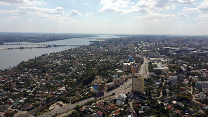 Obraz premium Freight trains on city cargo terminal. Railways in train parking. Cargo train platform with freight train container at depot in port use for export logistics background.