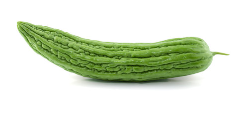 Bitter melon , Bitter gourd isolated on white background.