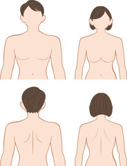 上半身　男女セット