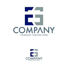 Letter EG and Shield Logo Design