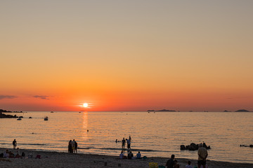 sunset on the Silver Beach, Coti Chiavari, Corsica