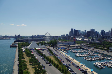 Obraz premium Vue de Montréal depuis la tour de l'Horloge