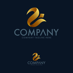 Luxury Tulip Logo Design Template