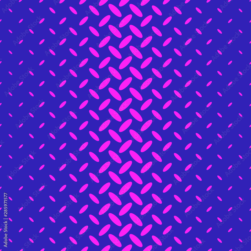 Poster color halftone diagonal ellipse pattern background - abstract geometric vector template design