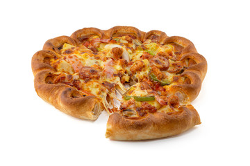 Pizza isolated on white background