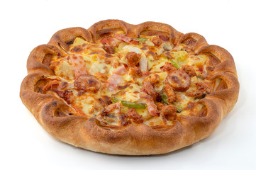Pizza isolated on white background