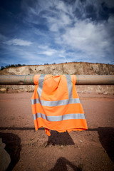 Warnweste - Arbeit - Industrie - Steinbruch