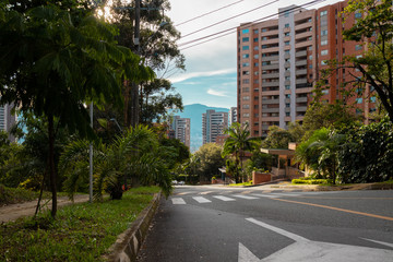 Obraz premium Vista urbana de la ciudad de Medellin